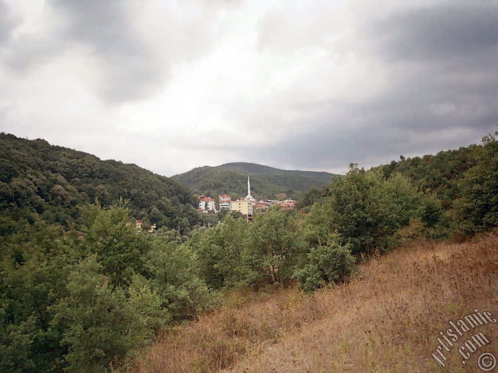 View of Termal-Gokcedere Village in Yalova city of Turkey.
