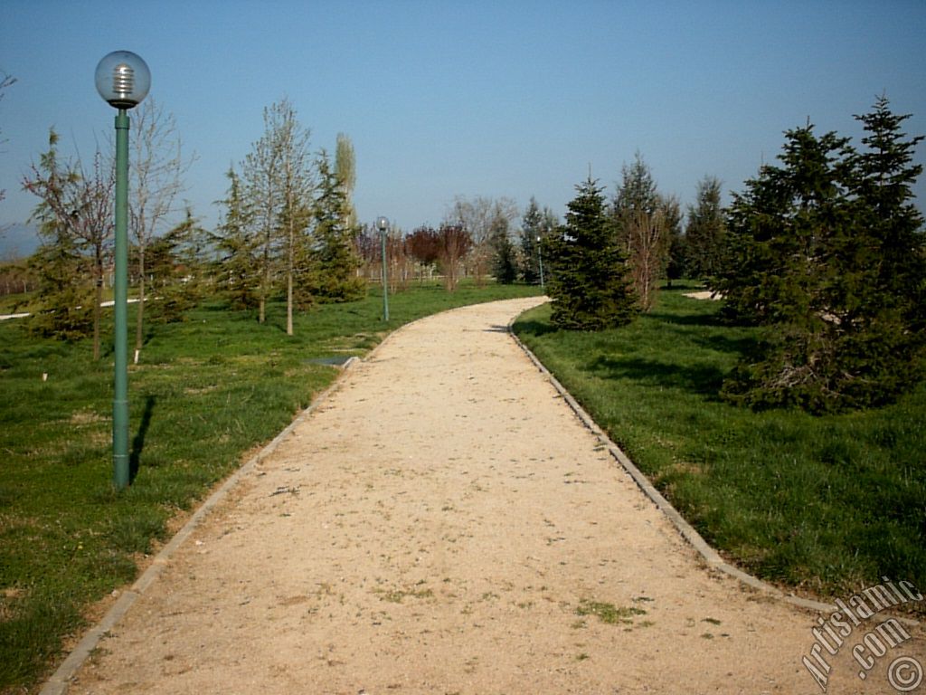 View of Botanical Park in Bursa city of Turkey.
